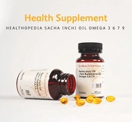 预防心肌梗塞、中风 Healthopedia Sacha inchi oil + Sea Buckthorns oil 印加果油 + 沙棘油 60's/bottle (100% ori)
