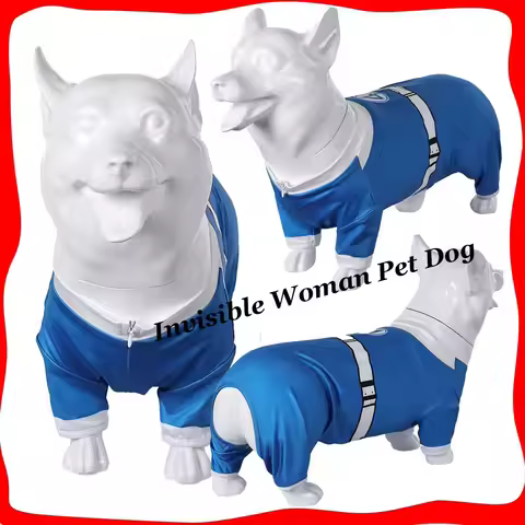 Pet Dog Disguise Clothing Invisible Woman Cosplay Fantastic Cos Four Sue Storm Costume Dogs Cloth Ha