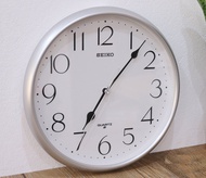 Seiko Clock QXA747S Silver White Analog Quartz Basic Simple Wall Clock QXA747