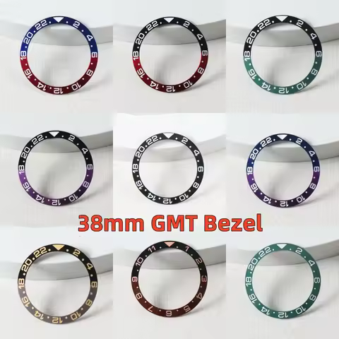 Watch Bezel Insert 38mm Ceramic/Aluminium For Submariner Mods For GMT Yacht-master Seiko NH35 NH34 W