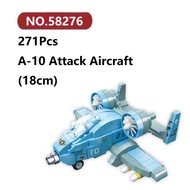 ✨A-10 Attack Aircraft Assembly Model 271 Pcs JIE STAR Plane Snap-Fit Adult Hobby Models Kit