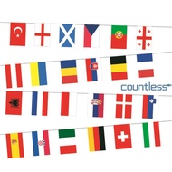 2024 24 Countries Hanging String Flags Printed 7M 24 Country Teams Bunting Flags Bunting National St