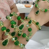 Chinese King Green Gourd Bracelet 9 * 7UUU+*