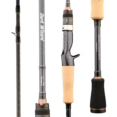 Fishing Bang Black Wizard Road Ya Rod FUJI Guide Ring Carbon Lightweight Long throw Bent Mouth Bass 