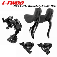 LTWOO GR9-Disc 1x11s Road Hydraulic Disc Brake Gravel Groupset Carbon Fibre, 5 kit, Benchmark GRX