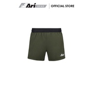 ARI WOMENS AEROSPEEDV2 3" RUNNING SHORTS - OLIVE/SILVER/BLACK กางเกงวิ่งผู้หญิง อาริ เอโรสปีด สีเขีย