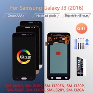 5.0" Super AMOLED For Samsung Galaxy J3 2016 J320F J320 J320FN LCD Display Screen Digitizer Frame Mo