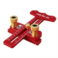 Thin Rip Table Saw Jig - 3 Pulleys Thin Rip Jig Table Saw Guide เหมาะสําหรับ 19 # และ 30 # T Slo