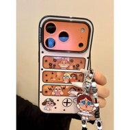 Japanese Korean Cartoon Hollow Flower Crying Baby Suitable for ihone17promax Apple 16pro Phone Case1