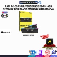 RAM PC CORSAIR VENGEANCE DDR5 16GB 5200MHZ RGB BLACK CMH16GX5M2B5200C40/ประกัน Limited Life Time