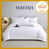 Linh Anh New model 1F striped hotel bedding set, for hotels, homestays, villas, not ruffled or wrink