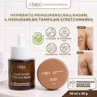 Ciara Natural Deodorant 30gr X Ciara Liquid Serum For Stretchmarks Best in Indonesia No. 1 Serum Dis