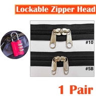 #10 Lockable Zipper Head Zip Nylon Kepala Zip Luggage Bag Zip Lock