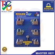 ชุดกุญแจมาสเตอร์คีย์ EXTRA 6Pcs/Set SOLEX Size.50454035mm. กุญแจมาสเตอร์คีย์ master key ชุด6ตัว ร
