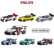 PNLIFE Block Famous Car World Sembo Racing Building Blocks For Kids Adult Gift Toys Bricks Kit