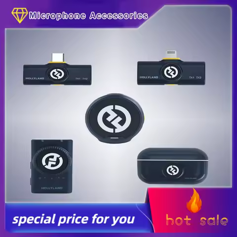 for Hollyland Lark M2 Wireless Lavalier Microphone Accessories Transmitter Receiver Charging Case