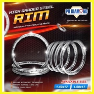 ▖ ◞ ▼ MOTORCYCLE STEEL RIM FOR 1.4X17 AND 1.6X17 1.85X17, PH DIAMOND