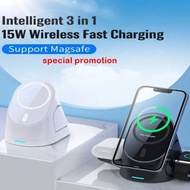 15W Charger Foldable Charging Stand for Apple iPhone 14 13 12 Watch 8 7 6 5 4 3 Airpod Pro