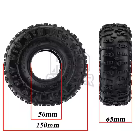 2.2Inch Jconcepts Rubber Tyre 150*65MM RC Car 2.2 Wheel Tires for 1/10 RC Crawler Wraith RR10 RBX10 