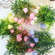 Dualswish Single Branch 7-Fork Plastic Pitcher Plant Simulation Bouquet Flower Wall Decoration Flowe