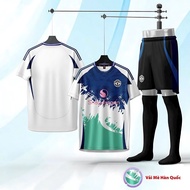 Quần Áo Bóng Đá MU 2025 Màu Trắng Xanh Vải MÈ HÀN QUỐC Cao Cấp CÓ IN Tên Số