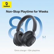 【Super Bass 2.0】Baseus Bass BH1 Bluetooth 6.0 Wireless Noise Cancelling Headphones with 80Hrs Playti