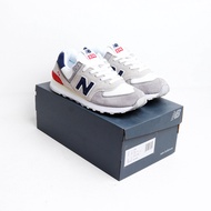 New Balance 574 Grey Blue Red - NB 574
