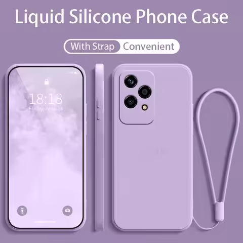 Honor200 Lite Original Strap Liquid Silicone Phone Case For Huawei Honor 200 Lite 5G Lanyard Back Co