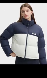 外國預訂 FILA 拼色防水面料 羽絨短款外套
