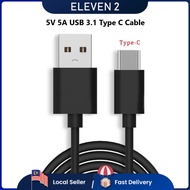Kabel Data Penyegerakan & Pengecasan Pantas USB 3.1 Type C / 5V 5A USB 3.1 Type C Fast Charging Sync