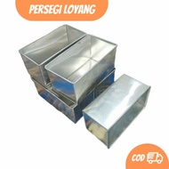 Gembong cake pan - bread mold - torn bread mold made of aluminum, size 18x8x6cm - 19x9x6cm - 20x10x6