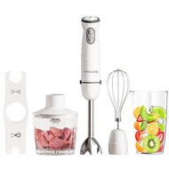 HAGOOGI Hand Blender Weaning 6-in-1 800w High Speed Christmas Present Blender Chopper Whisk mince meat fruits vegetables smoothie crushes ice stylish kitchen utensil mixer popular ranking hand mixer food processor HB-2051-White