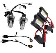 AUTO K ONE  ไฟหน้ารถยนต์ H4 HID โคมไฟแกว่ง XENON HID ครบชุดพร้อมรีเลย์ ขั้วH4 H-L ค่าสี 6K 1คู่ 35W 