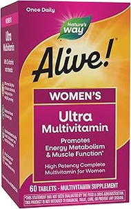 Nature's Way Alive! Once Daily Women's Multivitamin, Ultra Potency, Food-Based Blends (60mg per serv