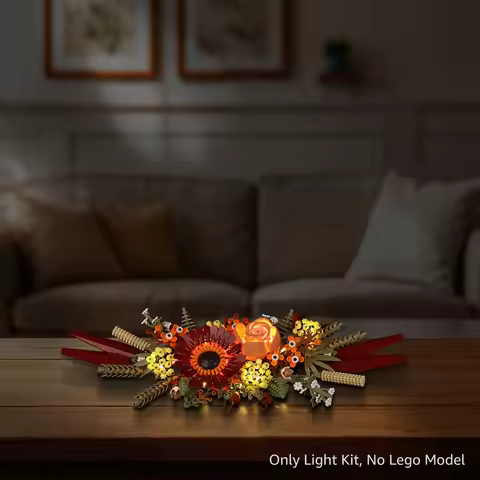 LED Lighting Set Suitable for LEGO Dried Flower Centerpiece The Botanical Collection 10314 Building 