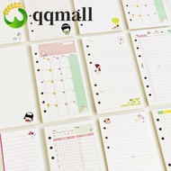 QQMALL Kawaii Loose Leaf Paper Refill Agenda Notebook Refill Notebook Paper Monthly Students 45 Shee