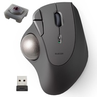 ELECOM Wireless Trackball Mouse, 2.4GHz, IST Series, 5 Buttons, Thumb Operated, Artificial Ruby Supp