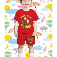 Children's clothing set, August 17th edition, 80th anniversary of the Republic of Indonesia/, 80th a