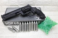 台南 武星級 Umarex T4E HDR68 TR68  防身 左輪 鎮暴槍 CO2槍 + CO2小鋼瓶 + 橡膠彈