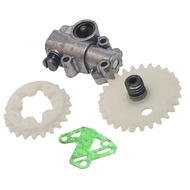Alloy Oil Pump Spur Wheel Worm Gear Gasket Set Replacement Chainsaw Accessory for MS028 038 048 380 