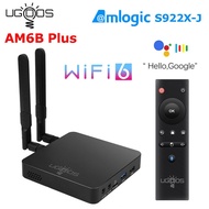 UGOOS AM6B Plus TV BOX Amlogic S922X-J 9.0 DDR4 4GB RAM 32GB WiFi6 1000M BT5.0 OTT 4K AM6 Plus TVBOX kuiyaoshangmao