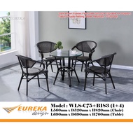 EUREKA Outdoor 1+4 Garden Set w/ Steel Structure (Delivery & Installation Within Klang Valley Only) 