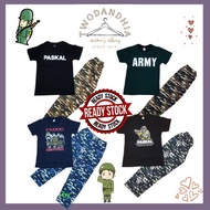 Pyjamas Kids Baju Tidur Kanak Kanak Design Askar Big Saiz