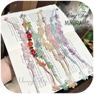 Macrame Stone Bracelet | Handmade Positive Energy | Meaningful 8/3 Gift