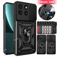 Slide Camera Lens Protect Phone Case For Honor X6B X 6B Honorx6 B X6A HonorX8B X8b X8A X9B X7C X7b 5