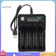 <moreallready> Universal Smart Rechargeable Li-ion Battery Charger for 18650 18500 16340 14500
