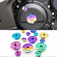 GR5 Titanium alloy kawasaki ninja400 Z400 Z500 motorcycle engine screw cover hole left side engine m