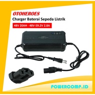 48V 20AH Rechargeable Lead Acid Battery Charger! OTOHEROES YF2021-12 48V 20AH DC 48V-59.2V 2.8A Batt