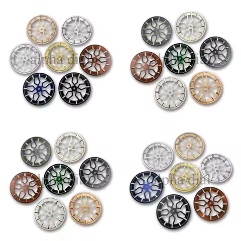 31.8mm Lume Hollow Flower Sunburst Sports Case Mod Parts Watch Dial Suitable for AP Seiko NH38/70 Me