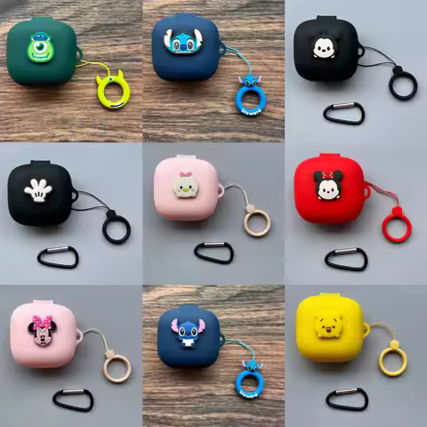 Cartoon Headphone Bags For Shokz OpenFit Air Case Protective Silicone Covers Bluetooth Earphone Shel
